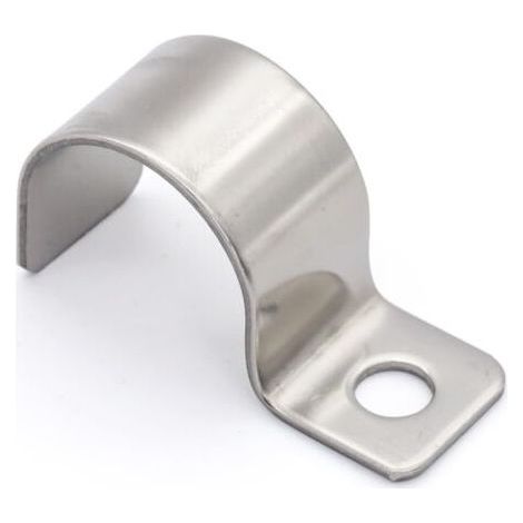 FENOPLASTICALot 20 Collier Tube U 18 mm Acier Inoxydable Fixation Latérale Pour Câble Tuyau Extérieur (1/5)