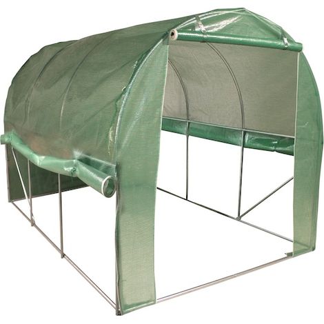 JANY FRANCE Serre tunnel 6m² - tubes diamètre de 25mm - avec côtés relevables
