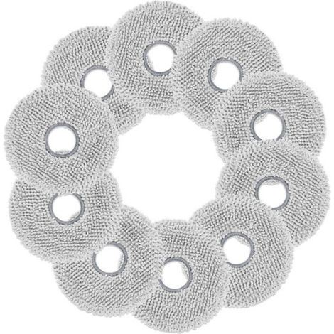 Serpillière Microfibre - Pour Robot Balai ECOVACS DEEBOT T50 - Lavable Réutilisable - Lot de 10 (1/5)