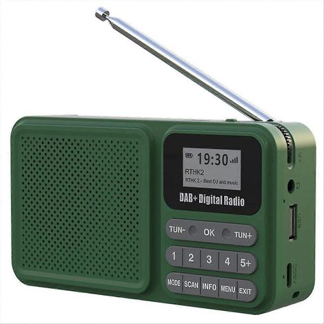 Portable Plus Numérique Radio Solar Alimenté Bluetooth FM Radio (1/5)