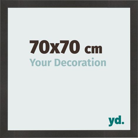 yd. - Cadre photo 70x70 - Noir Mat - MDF - Bologna
