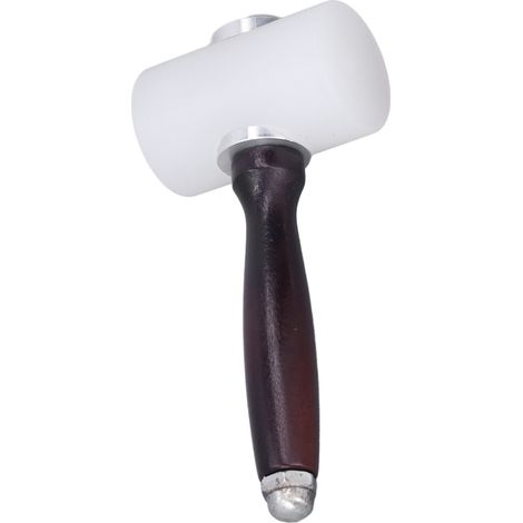 Marteau de sculpture en cuir nylon, maillet en bois, outil de maroquinerie DIY, lot de 2, manche ergonomique (1/5)
