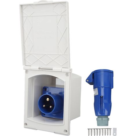 Prise d'alimentation pour camping-car, réaménagement du port de connexion des accessoires, prise d'alimentation externe 220V à 250V (1/5)