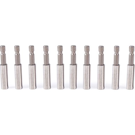 Tournevis à Changement Rapide 10 Pièces avec Tige, Douille D'extension, Support de Foret, Outils électriques Hexagonaux pour une Bonne concentricité, Antirouille, adapté aux (1/4)