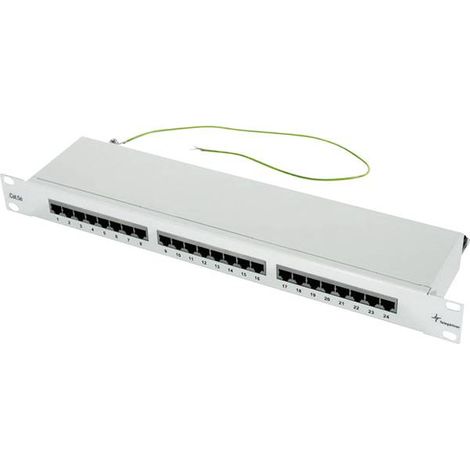 No-name Pannello di distribuzione modulare grigio chiaro 24 porte RJ-45