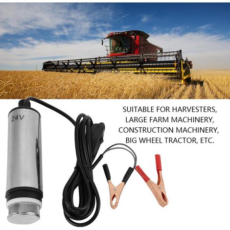 Pompe immergée en acier inoxydable 24V CC pour eau, gasoil, kérosène et transfert de carburant (1/5)