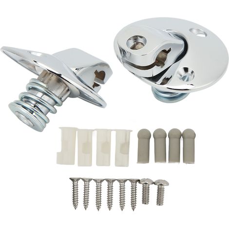 Supports de pare-soleil de voiture avec douille à vis chromée, remplacement pour Camaro 1967-1969 (1/5)