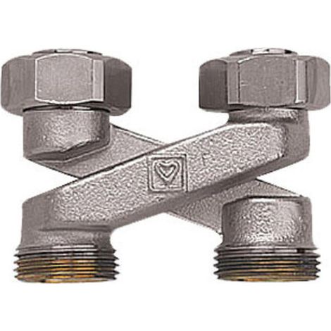 Herz Kreuzungsstück G3/4" 40mm Rohrmittelabstand 1300444