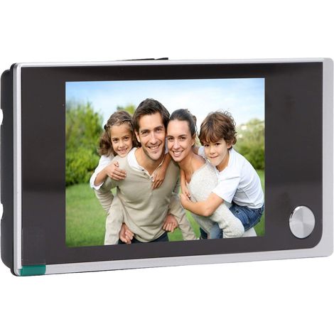 Caméra de surveillance numérique pour porte avec écran LCD 3,5 pouces, sonnette vidéo, angle large 120°, moniteur de porte électronique (1/5)