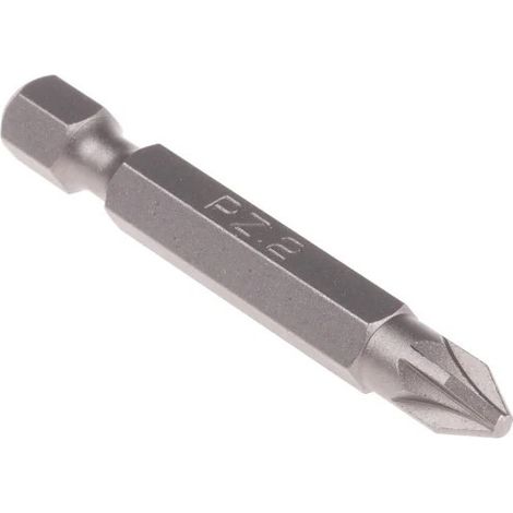 Embout de vissage RS PRO Pozidriv de 10 pièces , PZ2, L. 50mm, Acier chrome molybdène ( Prix pour Paquet de 10 )
