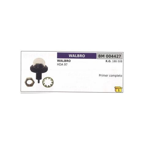 Cebador de mezcla de gasolina WALBRO HDA97 desbrozadora de carburador 188-508