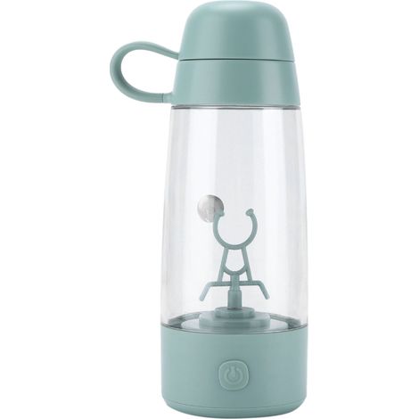 Mélangeur électrique portatif pour poudre de protéine, shaker à café, bouteille mixeur, usage domestique bureau voyage, vert (1/5)
