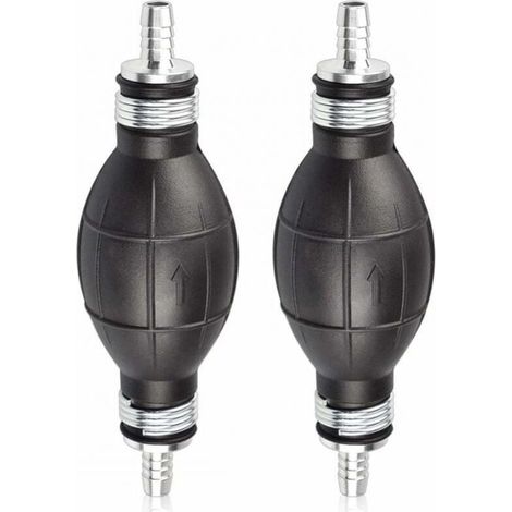 8mm Rubber Hand Fuel Pump - Fuel Primer Bulb for Cars, Motorcycles and Boats (Black) - Manual Transfer Pump (1/5)