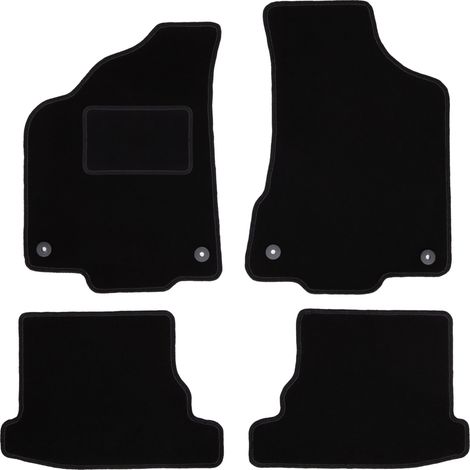 Tappetini in velluto nero per: Volkswagen Polo III 6N hatchback, berlina, classica (1994-1999) (1/5)