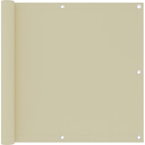 Écran de balcon Crème 90x300 Tissu Oxford (1/5)