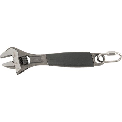 Clé ajustable Bahco 90 series mâchoire étroite poignée caoutchouc (1/2)