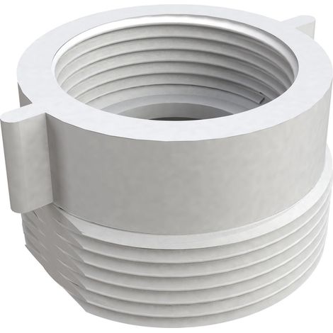 Riduzione contraria per sifoni idro-bric m 1-1/2 x f 1-1/4 pollici bianco - carsif0018ri