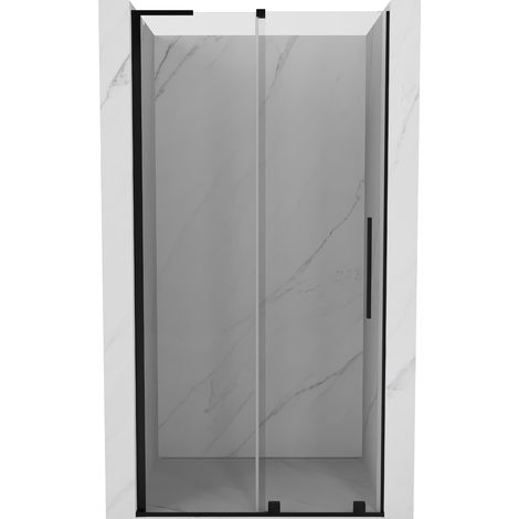 Mexen Velar L puertas de ducha correderas 100 cm, transparente, negro - 871-100-003-01-70 (1/5)
