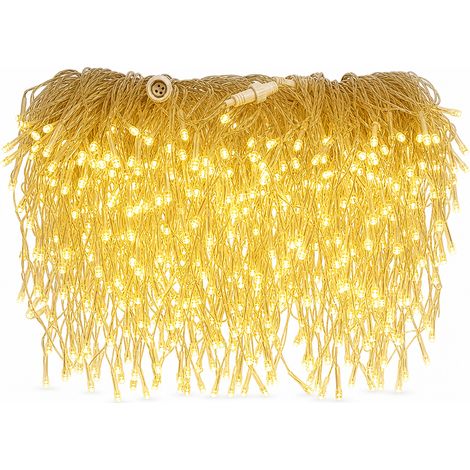 Rideau Lumineux LED 72 LED Blanc Chaud pour Décoration de Fenêtre et Événements (1/5)
