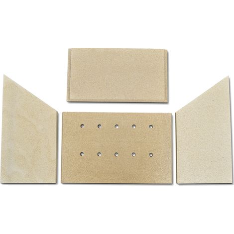 Habillage de foyer pour poêles à cheminée Passat Novo de Fireplace - vermiculite - 4 pièces (1/2)