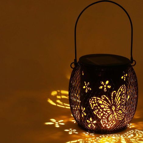 Lanternes patio à suspendre solaires, lampe solaire étanche IP65, lampe décorative solaire pour jardin, allée, d'extérieur, allée (1/5)