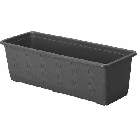 Bewässerungskasten Aqua Gr. 80 cm anthrazit mit Wasserstandsanzeige