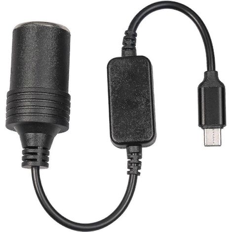 Adaptateur USB-C vers allume-cigare 12 V pour voiture