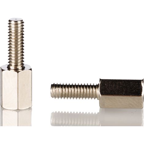 Entretoise filetée RS PRO, longueur 6mm, Mâle / Femelle, M3 x M3 ( Prix pour Paquet de 50 )