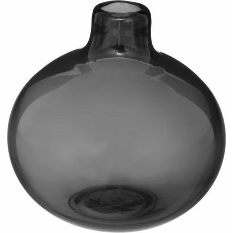 JARRÓN DE CRISTAL gris oscuro Individual 11cm ESTILO BOHO (1/3)