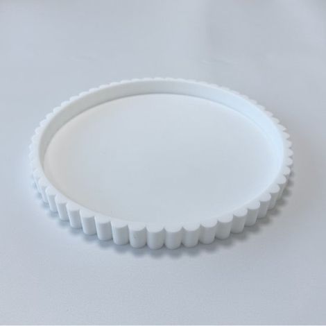 Set composto da vassoio e libro decorativi in cemento，un vassoio a forma di ventaglio e una scatola in lino，un elegante complemento d'arredo