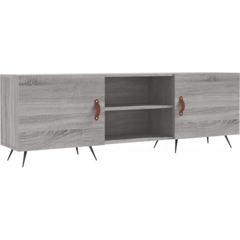 Mobile TV multimediale scaffale TV credenza TV sala da pranzo soggiorno camera da letto sonoma 150 x 30 x 50 cm legno ingegnerizzato grigio 020028401