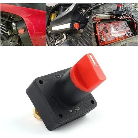 Interrupteur de déconnexion de batterie 300A pour voitures, yachts et camping-cars diamètre de vis 6 mm courant nominal. (1/5)