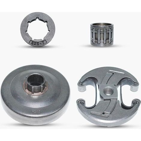 325"-7T Tambour d'embrayage Embrayage Assy Pignon Jante Roulement à aiguilles kit pour Husqvarna 340 345 346XP 350 351 353 445 450 E Tronçonneuse (1/5)