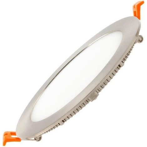 LED Einbaustrahler flach 12W Rund SuperSlim Silber Ausschnitt Ø 155mm 4000K Neutralweiß (1/5)