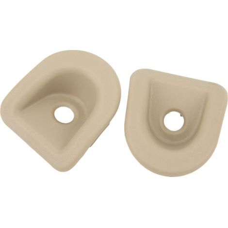 Lot de 2 œillets de bouton de verrouillage de porte 7R3Z 63220A51, garnitures de porte conducteur gauche (AC) pour Ford Mustang 2006-2014, beige (1/5)