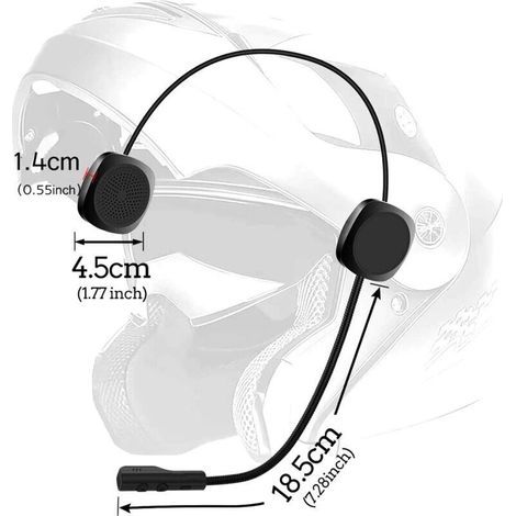 Casque de moto Bluetooth MH04, casque d'écoute, navigation vocale chinoise et anglaise, appel, écoute de musique, casque d'équitation (1/3)