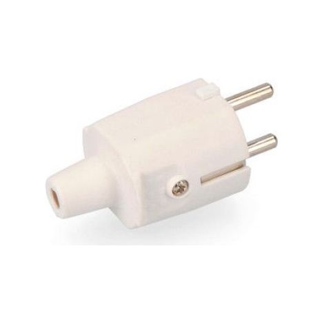 Fiche En Caoutchouc 10/16a 250v T/tl Ip44 4,8mm Blanche Sous Emballage Edm (1/5)