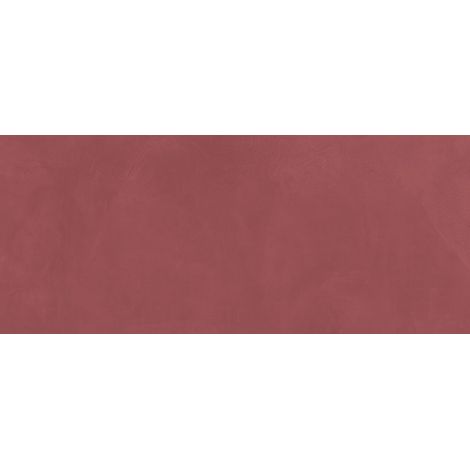 Carrelage effet Enduit Rouge Argile 120x50x0,85 cm Mat Calviro - Mur intérieur (vendu par carton de 1,8 m²) - RO'MA CARRELAGE