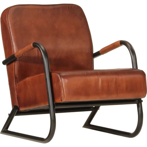 Sessel Braun Echtleder