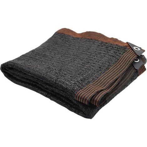 Sonnensegel – Sonnenschutznetz aus hochdichtem PE mit Edelstahlringen – 300 x 200 cm – Schwarz (1/5)
