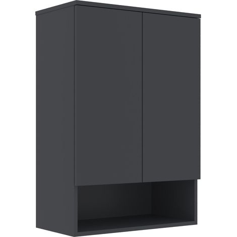 Badezimmerschrank "Bosco Lume 70" – 70 x 36 x 100 cm – Anthrazit matt (1/4)