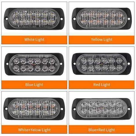 Erhältlich in einer Farbe: Schwarz + Transparent. Material: ABS-Leiterplatte + LED-Perlen. Für Pickups mit 12–24 V Gleichstrom. (1/5)