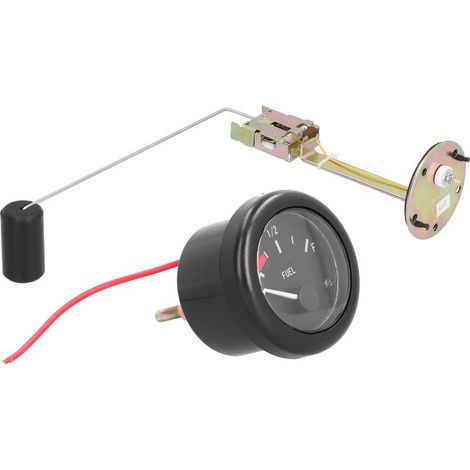 Kraftstoffstandanzeige – 52 mm – 12 V – Für Boote, Yachten, Wohnmobile, Lkw und Pkw – IP67 – Mit LED-Hintergrundbeleuchtung (1/5)