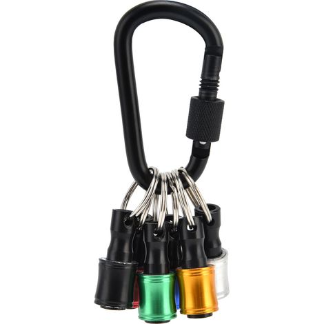 Lot de 6 rallonges porte-clés, porte-embouts de tournevis à tige hexagonale, adaptateur de douille, outil à dégagement rapide