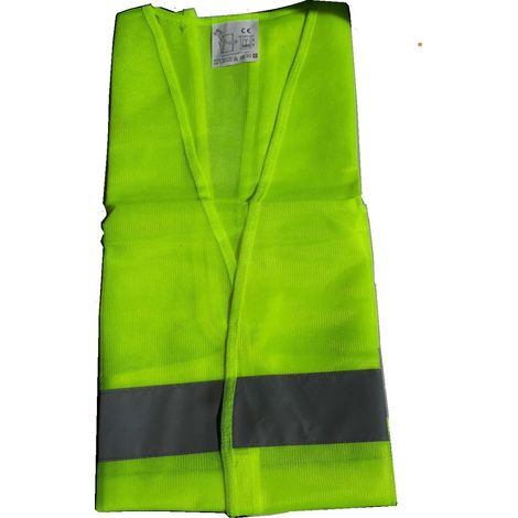 Gilet catarifrangente giallo giubbino casacca alta visibilità omologato sicurezza