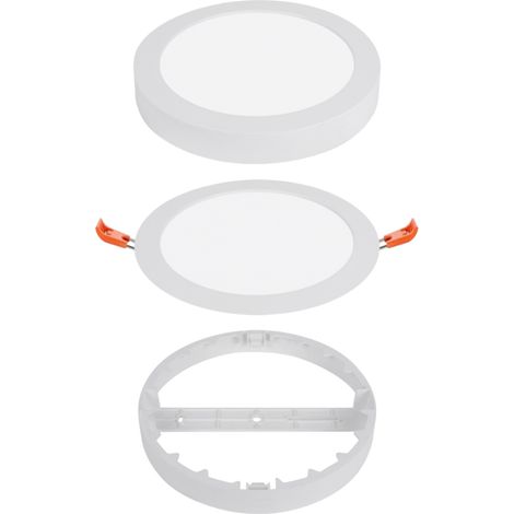 Panneau LED Rond Alcapower 12W 1200lm CCT 3000K/4000K/6000K Installation Encastrée Saillie Diamètre 170mm Classe II IP20 Luminaire Plafonnier Réglable