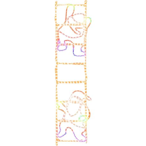 Figura Pieghevole Babbo Natale su Scala con 552 LED 50x200 cm vidaXL (1/5)
