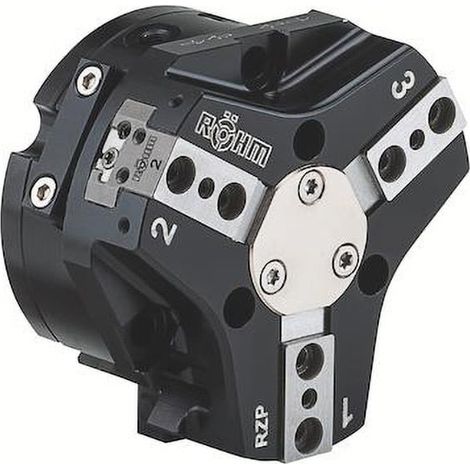 Röhm RZP-80/3-1 GA, pince de préhension centrale, grande course des mâchoires, sécurité de la force de préhension tension extérieure - 170058