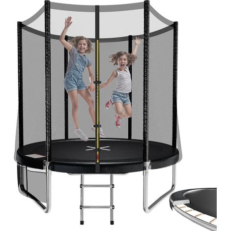 Devoko – Trampoline extérieur enfants Ø183cm – Charge max 50 kg – Filet de sécurité renforcé – Structure en acier galvanisé – Installation rapide