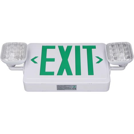 Panneau de sortie de secours lumineux LED haute luminosité double face pour locaux commerciaux 50 60Hz (1/5)